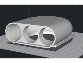 tige chaud ventilateur garde 120mm 3d print model - Mito3D