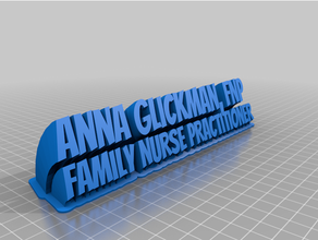 Anna özelleştirilmiş 3d print model - Mito3D