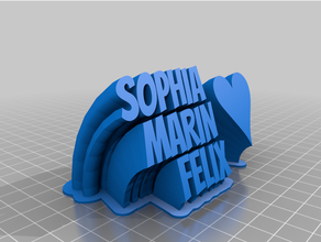 Sophia özelleştirilmiş 3d print model - Mito3D