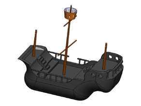 Pirat Schiff 3d print model - Mito3D