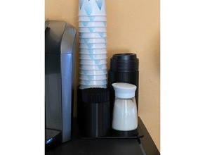 disposable coffee cup station v2 3d print model - Mito3D