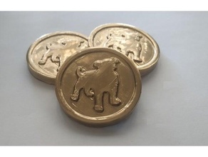 zynga poker texas holdem gold coin coins pokerchip pokerchips chip chips 3d print model - Mito3D