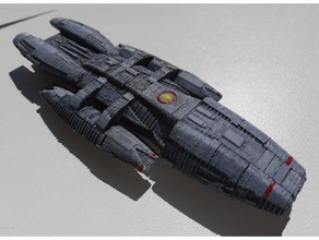 bsg battlestar galactica parts 1 9000 scale 3d print model - Mito3D