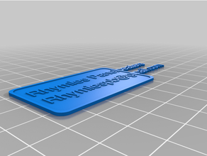 personalizado simples customizar tagrimias 3d print model - Mito3D