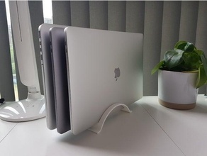 macbook verticale supporter double tripler Mac pro 3d print model - Mito3D