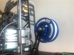 mini bobine filament titulaire soutien monter 3d print model - Mito3D
