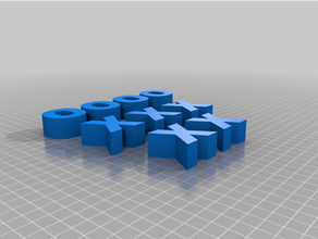 tic-tac-toe pieces 3d print model - Mito3D