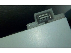 USB titolare supporto 3d print model - Mito3D