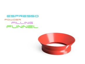 espresso powder filling funnel 3d print model - Mito3D
