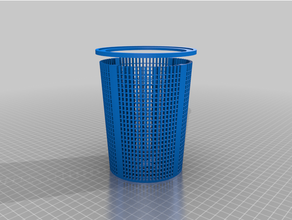 hjkkmy personalizado encuesta desnatadora cesta personalizable 3d print model - Mito3D