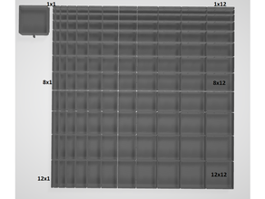 modulaire tiroir Célibataire dossiers 1u organisateur ultime 3d print model - Mito3D