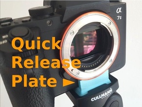 sony a7ii quick release plate din4503 3d print model - Mito3D