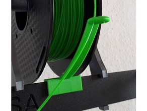 courbé filemant conduire prusa i3 bar filament guider 3d print model - Mito3D