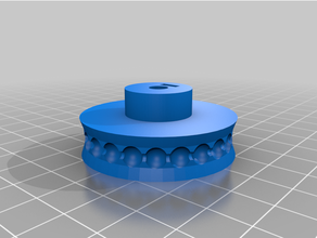customized parametric ball chain pulley final 3d print model - Mito3D