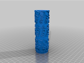 cccvvmy customized text paint roller 3d print model - Mito3D