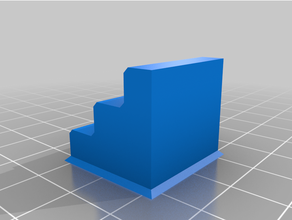 escalier cubes Plate forme 3d print model - Mito3D