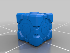 portal weighted companion cube 2 3d print model - Mito3D