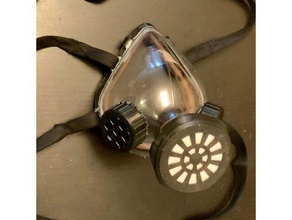 pop bottle respirator facecoveringchallenge gasmask hackthepandemic protest protesters respiratory mask filter teargas 3d print model - Mito3D