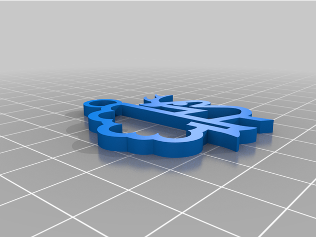 Logo Argon Abzeichen Porte Schlüssel 3D print model - Mito3D