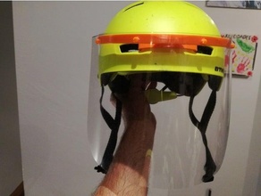viso scudo casco adolescente 520 fluo taglia decahtlon 3d print model - Mito3D