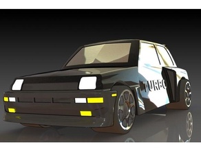 renault 5 turbo automotor automovil coche vehiculo 3d print model - Mito3D