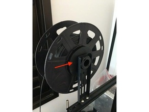 filament spool holder adapter 3d print model - Mito3D