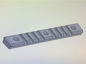 20mm picatinny rail 3d print model - Mito3D