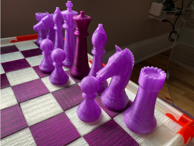 Schach Tafel kleben 3D print model - Mito3D