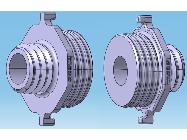 40mm nato rd40x1 7 delta m3000 Marte serie filtro adattatore deltaplus maschera en148 1 antigas gas 3D print model - Mito3D