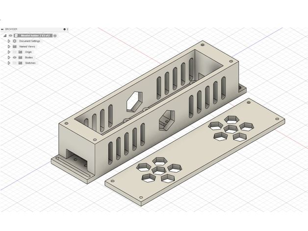 2 Mosfet Kulp destek çift binmek 3D print model - Mito3D