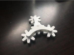 geared fidget spinner 3d print model - Mito3D