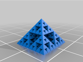 angepasst Spiral Vase sierpinski Pyramide subtraktiv Modell 3d print model - Mito3D