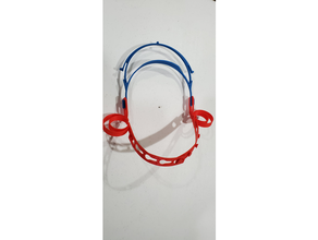 adjustable elastic strap ear saver face shield covid-19 earsaver faceshield 3d print model - Mito3D