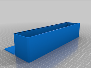 customized parametriclapping box sliding lid 3d print model - Mito3D