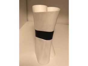 verdrehte Herz Vase Blume 3d print model - Mito3D