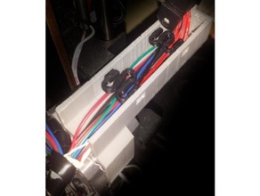 optimized motor mount 10x20 cable chain câble chaîne monter ctc prusa i3 pro 3d print model - Mito3D