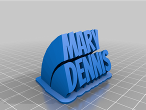 dennis personalizzato 3d print model - Mito3D