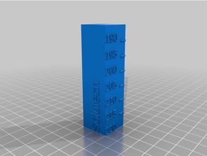 solutech temperature calibration tower customized 3d print model - Mito3D