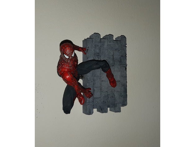 spider-man wall diorama marvel legends spiderman toys 3D print model - Mito3D