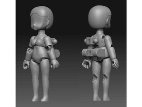 dta++ female body engineering resins required anime bjd bjd prop desktop army dta mini
