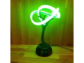 unendlich LED Lampe Kunst Unendlichkeit Schleife Baum Holz 3d print model - Mito3D