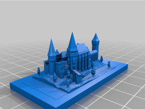 greeble city landmarks- corvin castle greeblecity 3d print model - Mito3D