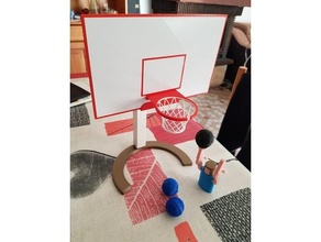 basket ball patio recreo cesta baloncesto 3d print model - Mito3D
