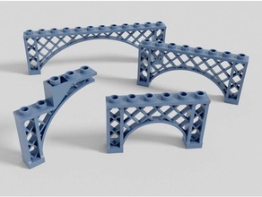 lego compatible fundida ferro arquitetura arcos 3d print model - Mito3D