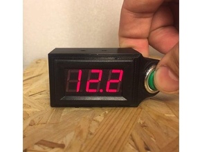 Motorrad Voltmeter Fall Mantel Taste montiert Lenkung LED 3d print model - Mito3D