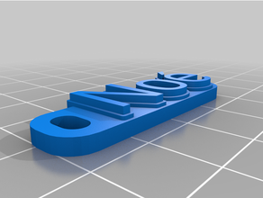 keychain 3d print model - Mito3D