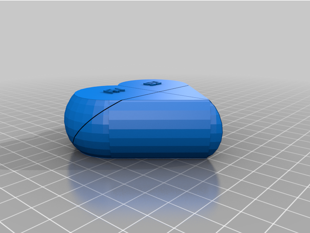 personalizzato pre assemblato segreto hearansot scatola 3D print model - Mito3D