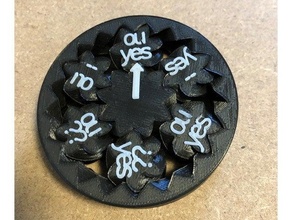 gear bearing - magic 8 ball customized dice fun gears magic openscad planetary gear scad spinner toy