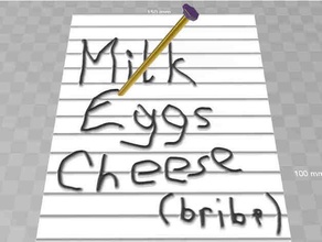 milk leggs cheese 3d print model - Mito3D