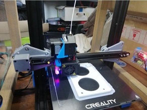 ender 3 gantry carriages eccentric nuts square cr-10 creality axis carriage 3d print model - Mito3D